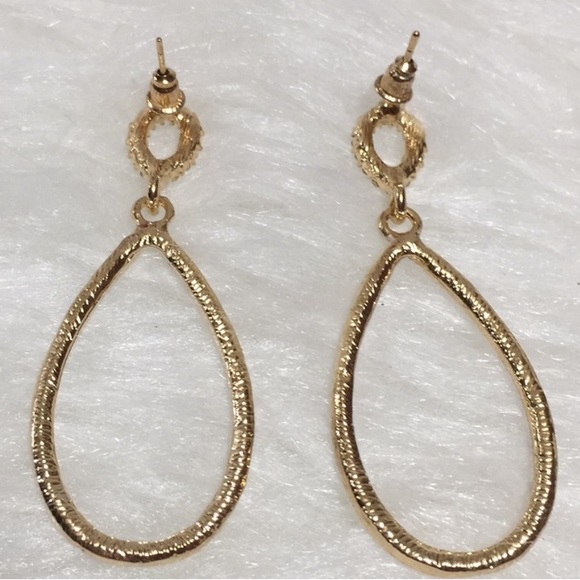 🌹Palm Beach Teardrop Rhinestones Earrings - Picture 3 of 4